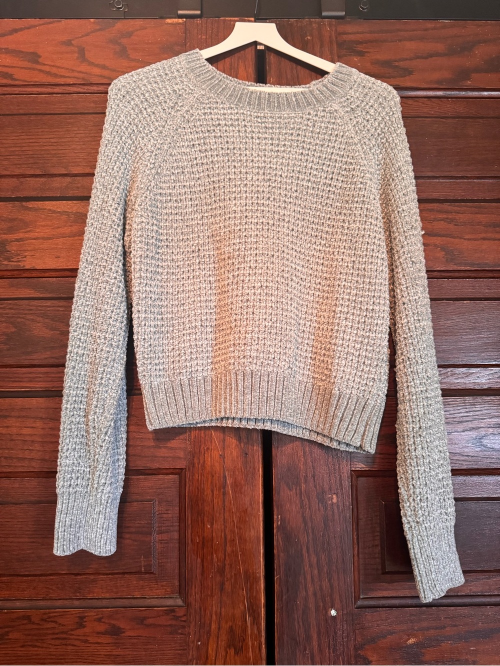 Altar'd State Textured Crewneck Sweater - Light Teal